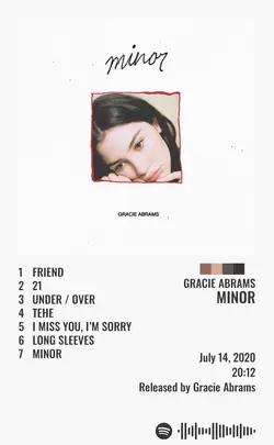 Gracie Abrams - minor.jpg